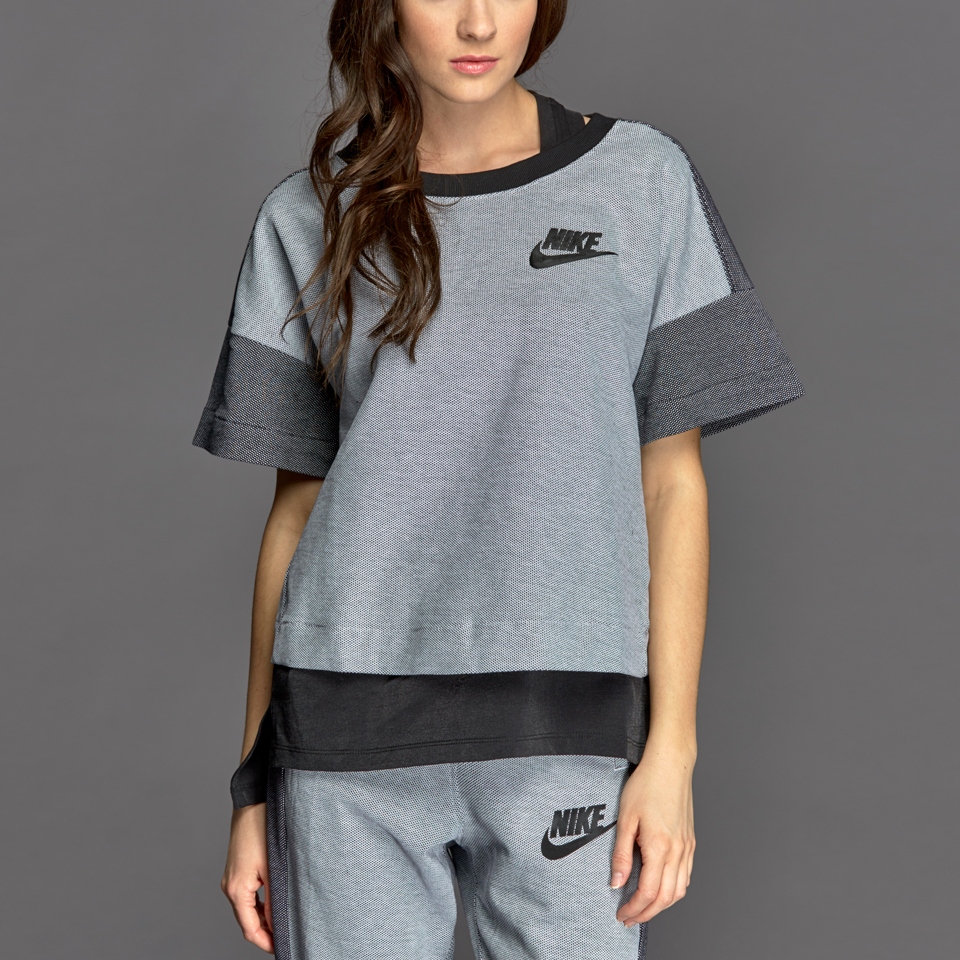 Nike Sportswear Rally Plus SS Crew White / Black for Women